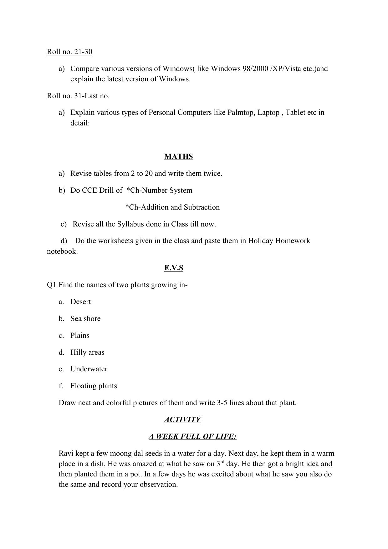 Worksheet for Class 4 English Assignment 153 - Page 4