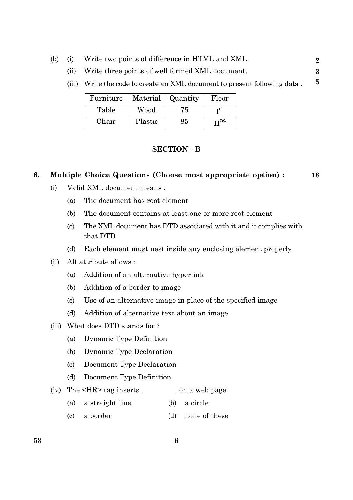 CBSE Class 10 053 Foundation Of Information Technology 2016 Question Paper - Page 6