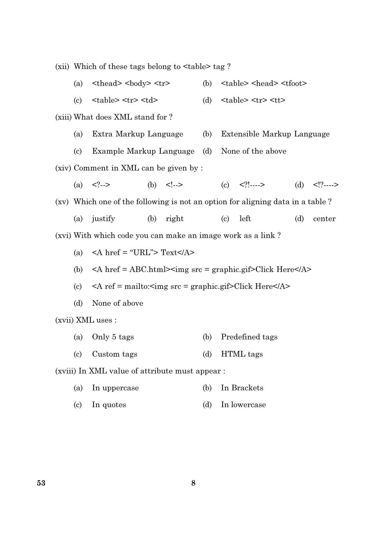 CBSE Class 10 053 Foundation Of Information Technology 2016 Question Paper - Page 8
