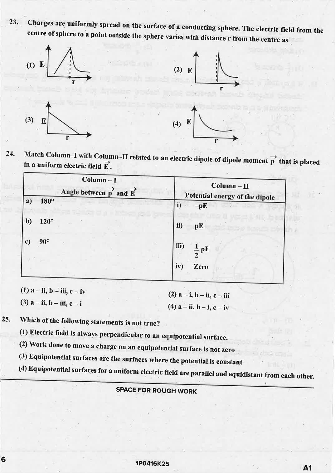 KCET 2025 Physics Question Paper - Page 16