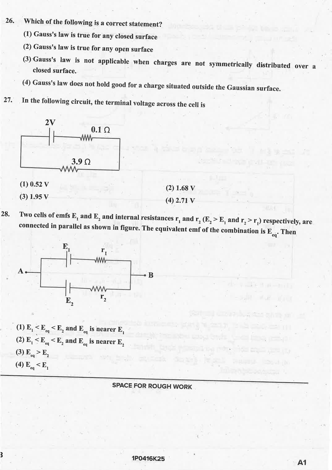 KCET 2025 Physics Question Paper - Page 18