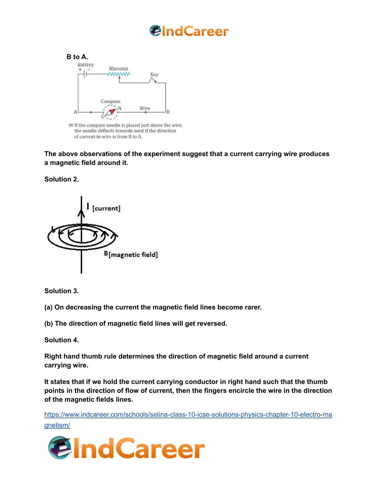 Selina Class 10 ICSE Solutions Physics : Chapter 10- Electro Magnetism - Page 4