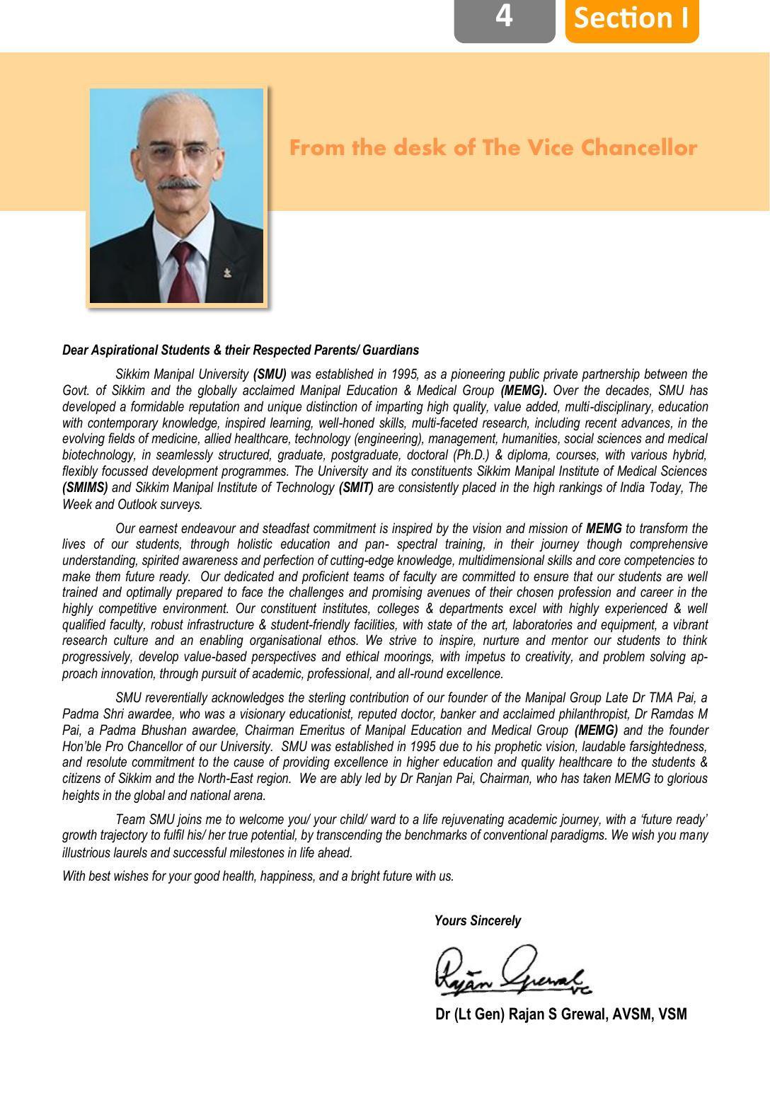 Sikkim Manipal University, Manipal SMU Prospectus -2022 - Page 10