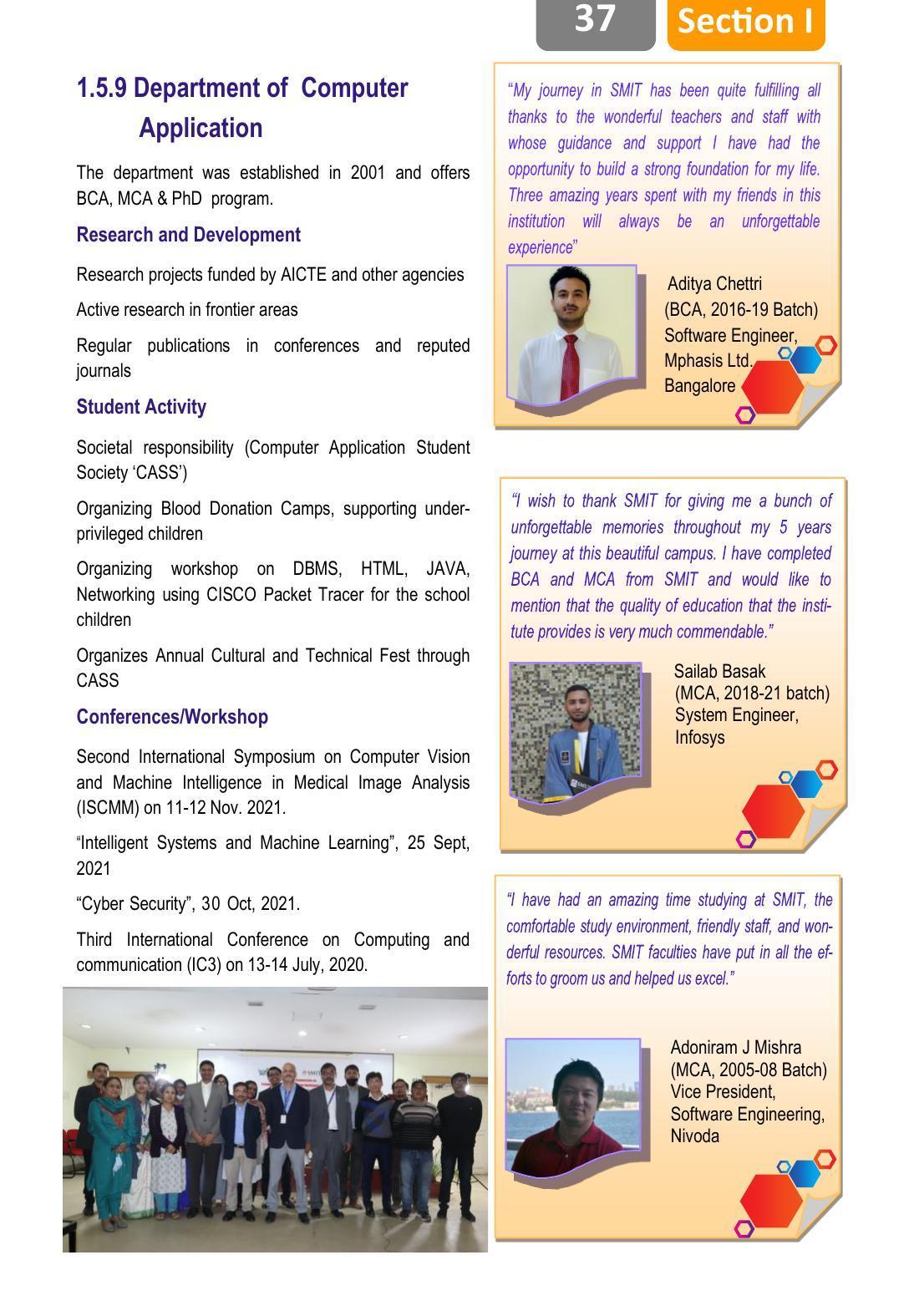 Sikkim Manipal University, Manipal SMU Prospectus -2022 - Page 43
