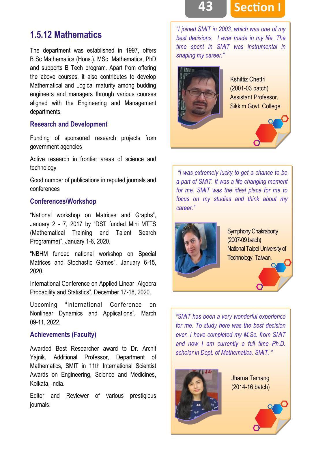 Sikkim Manipal University, Manipal SMU Prospectus -2022 - Page 49
