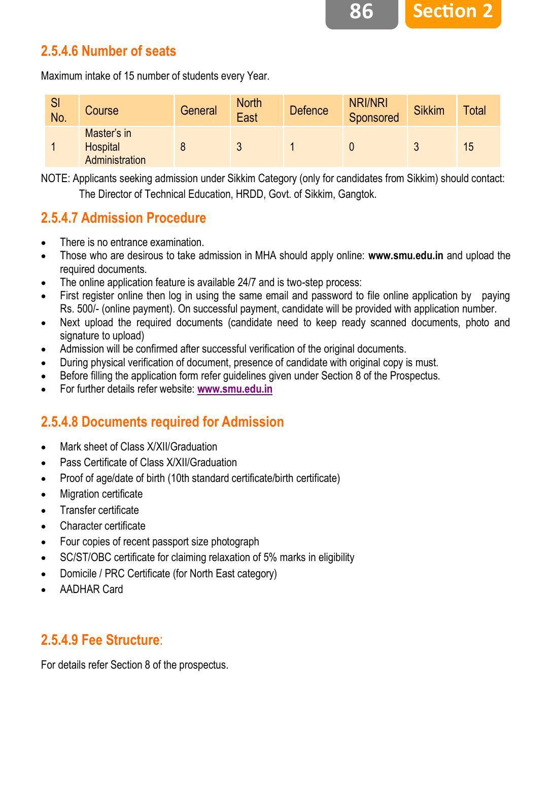 Sikkim Manipal University, Manipal SMU Prospectus -2022 - Page 92