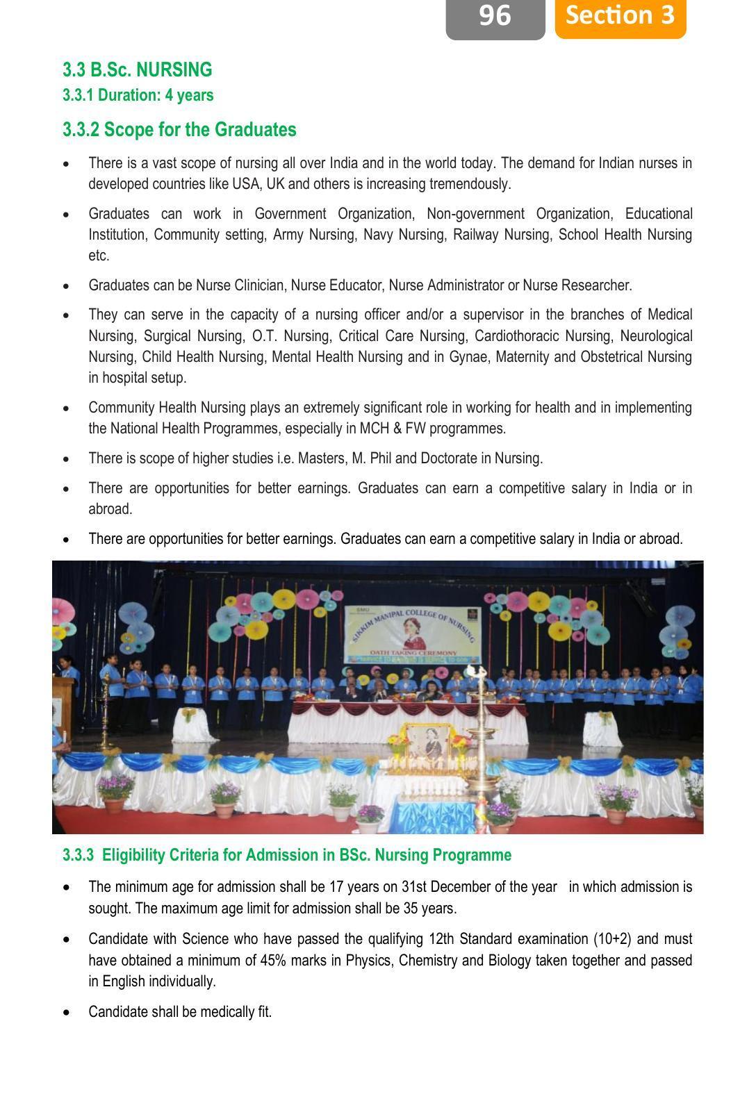 Sikkim Manipal University, Manipal SMU Prospectus -2022 - Page 102
