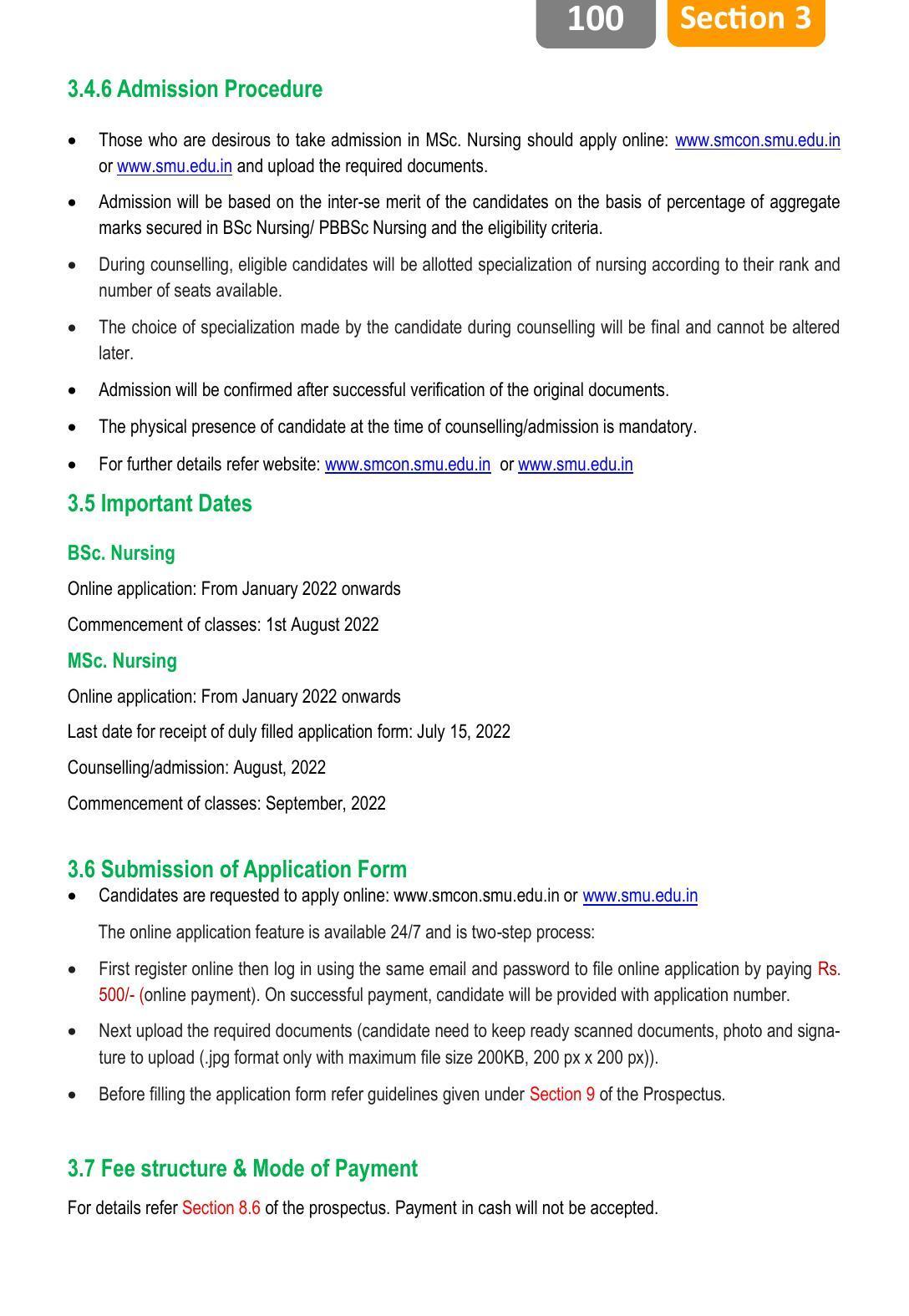 Sikkim Manipal University, Manipal SMU Prospectus -2022 - Page 106