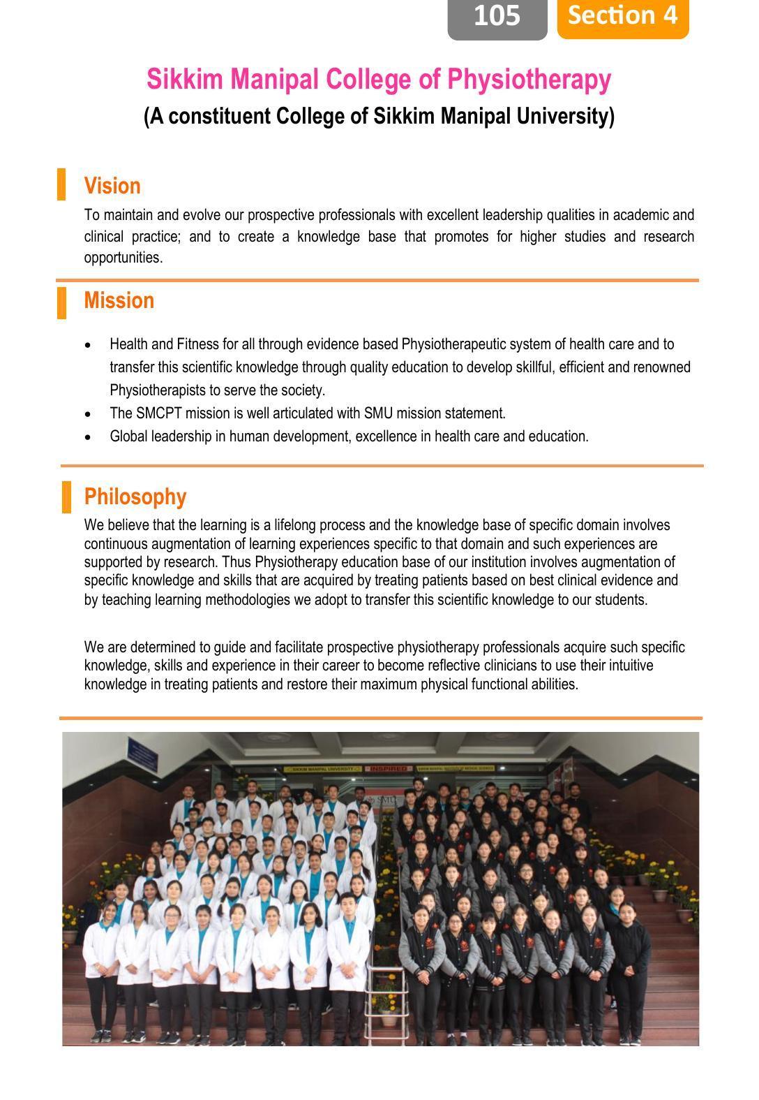 Sikkim Manipal University, Manipal SMU Prospectus -2022 - Page 111