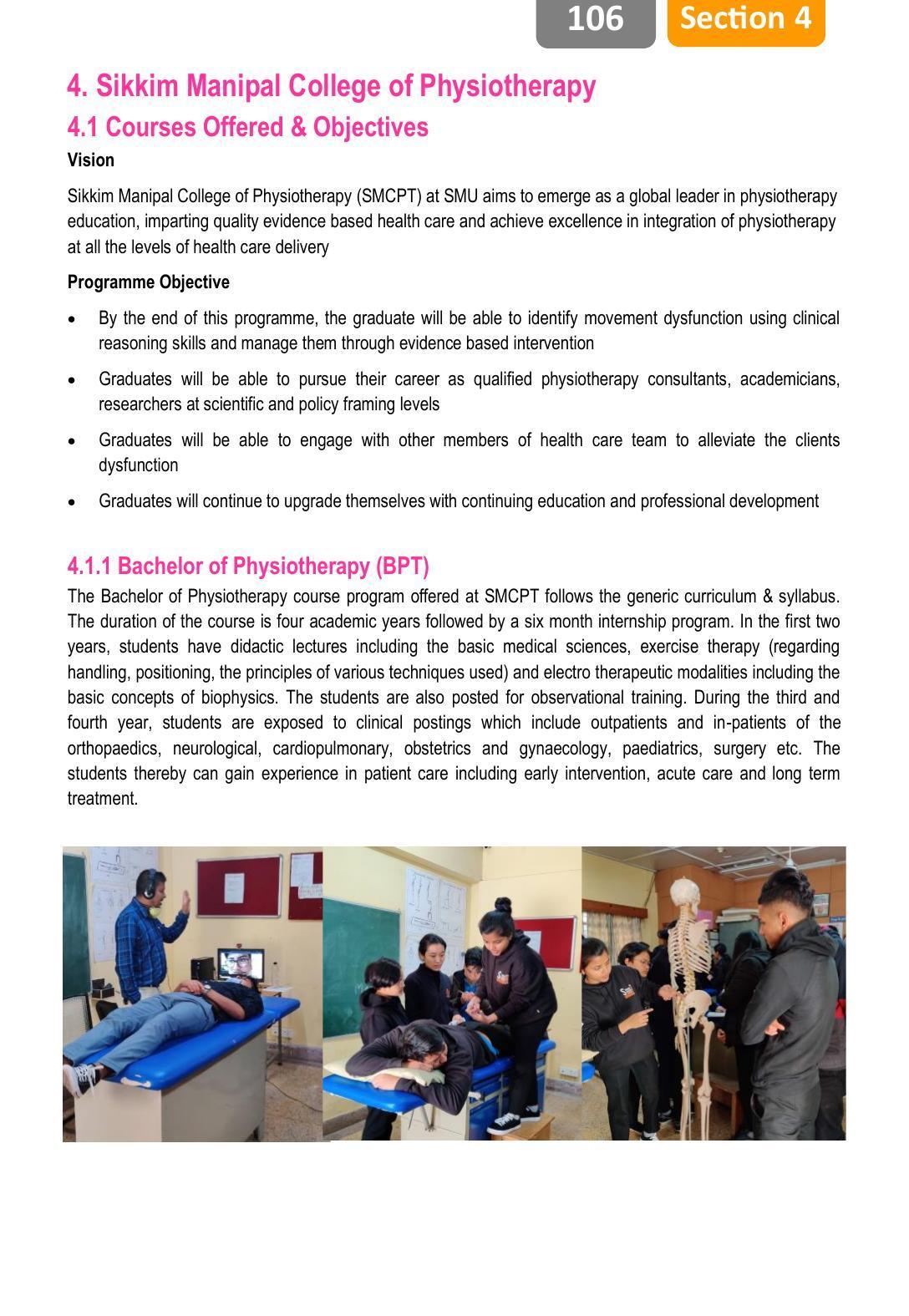 Sikkim Manipal University, Manipal SMU Prospectus -2022 - Page 112