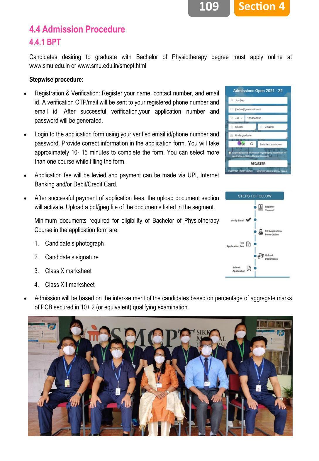 Sikkim Manipal University, Manipal SMU Prospectus -2022 - Page 115