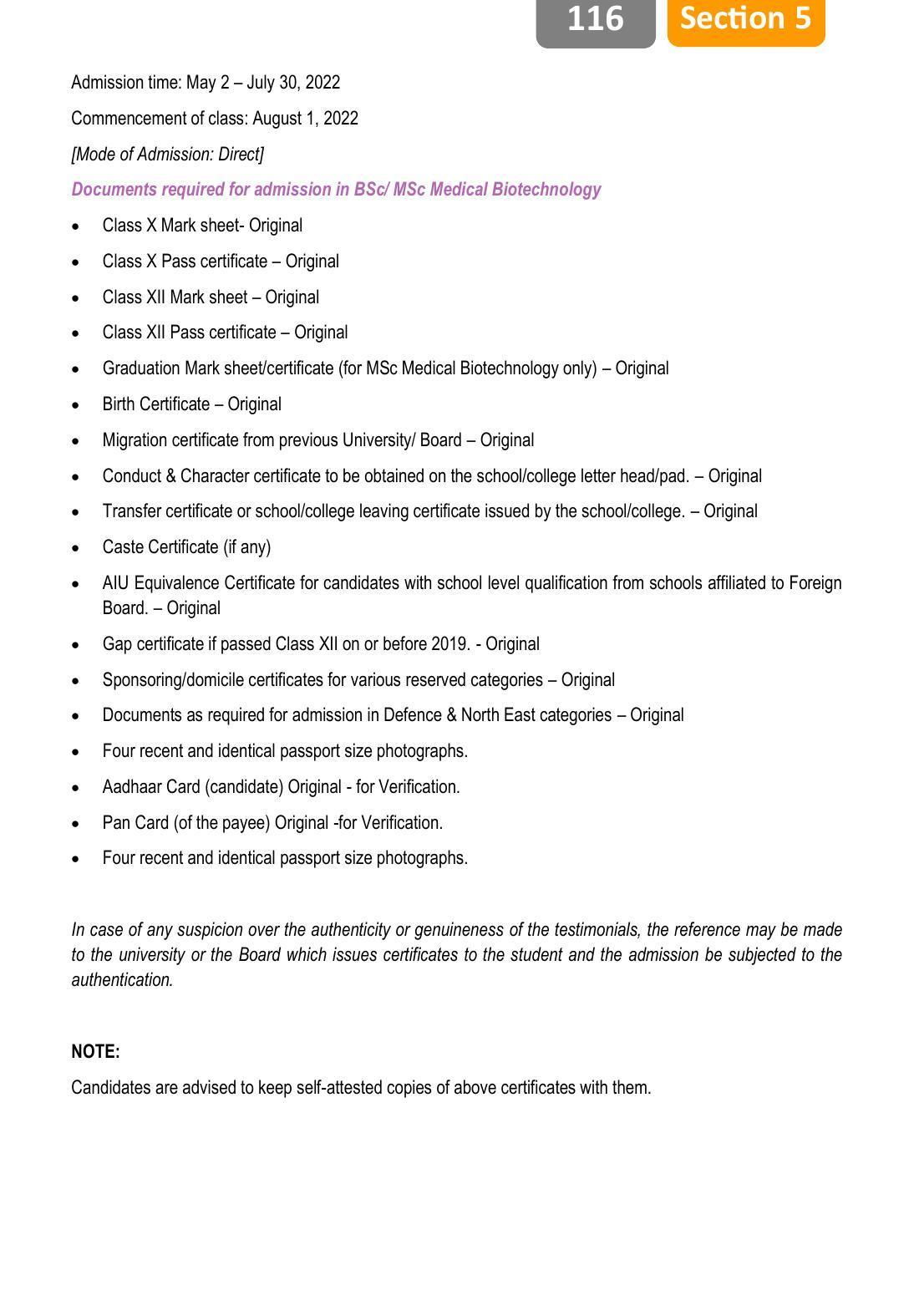 Sikkim Manipal University, Manipal SMU Prospectus -2022 - Page 122
