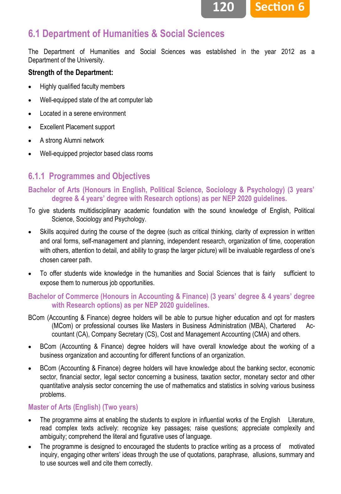 Sikkim Manipal University, Manipal SMU Prospectus -2022 - Page 126