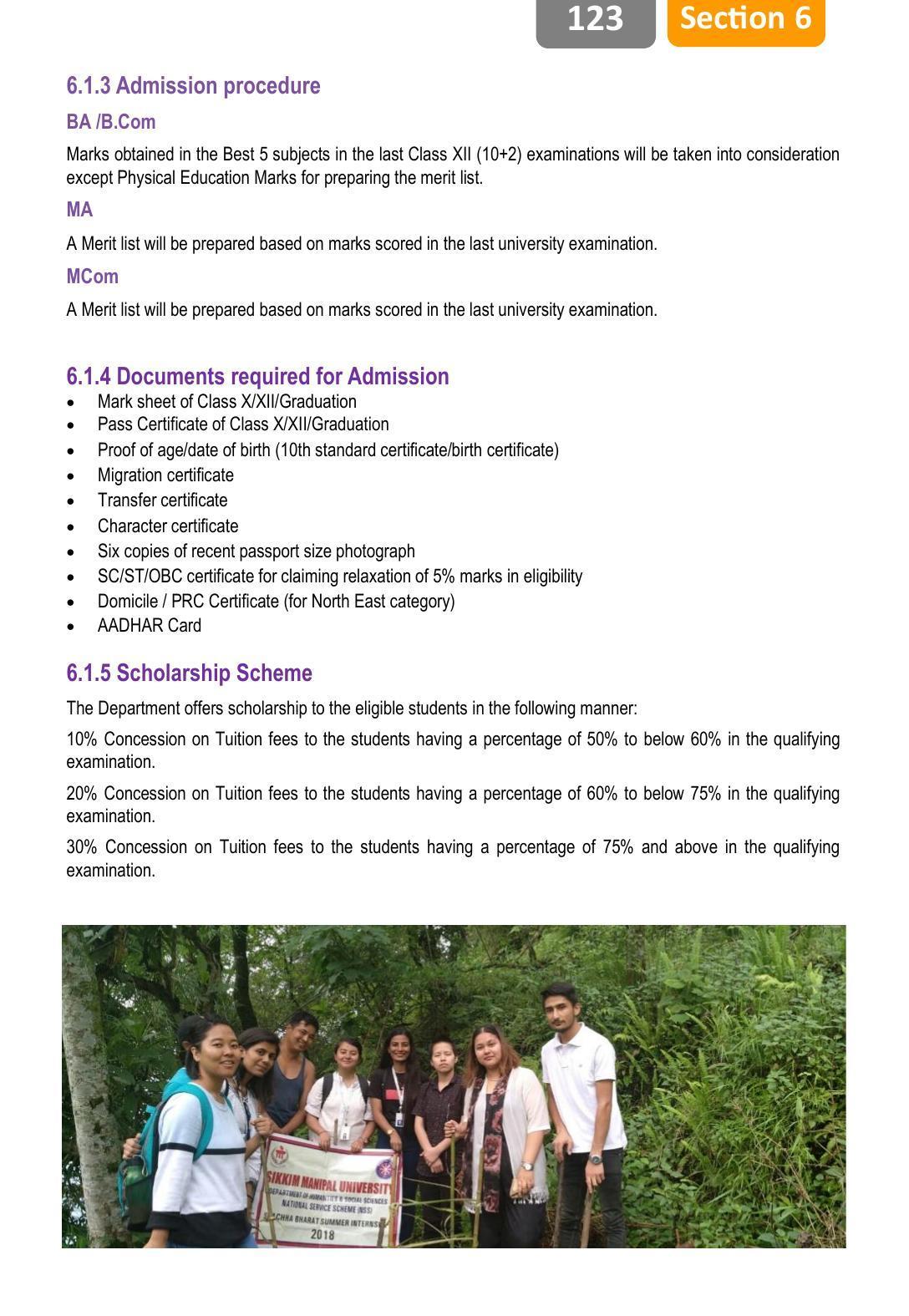 Sikkim Manipal University, Manipal SMU Prospectus -2022 - Page 129