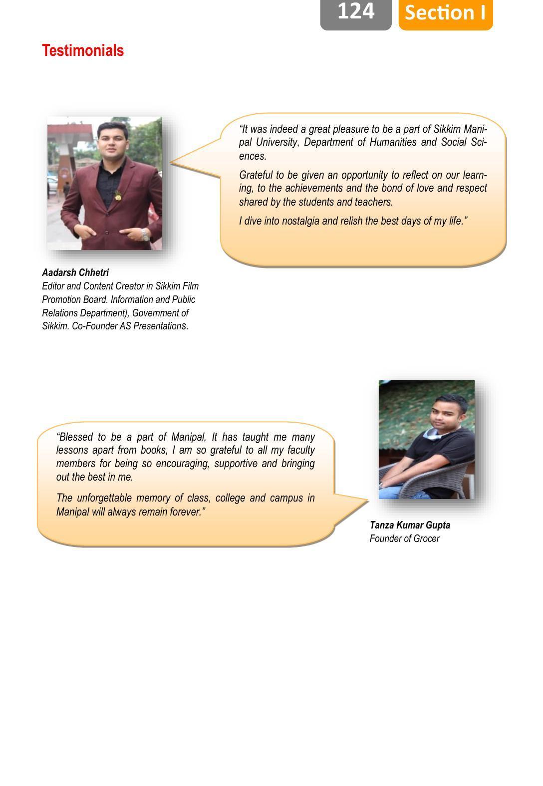 Sikkim Manipal University, Manipal SMU Prospectus -2022 - Page 130