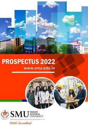 Sikkim Manipal University, Manipal SMU Prospectus -2022