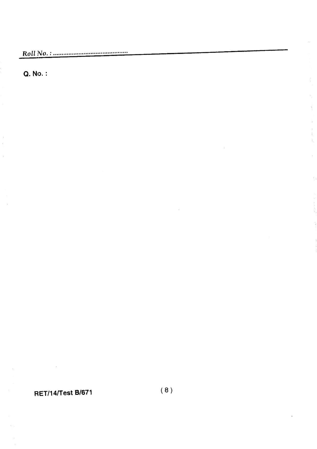 BHU RET DENTAL SCIENCE 2014 Question Paper - Page 10