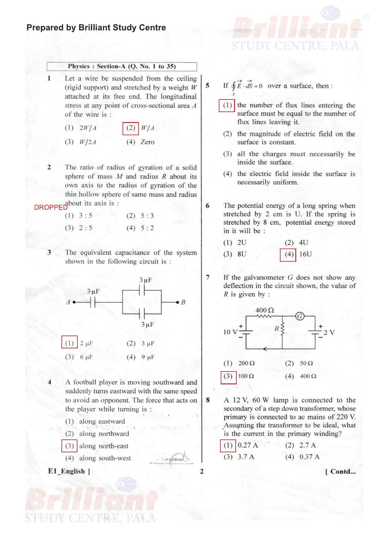 NEET 2023 Question Paper F1 - Page 1