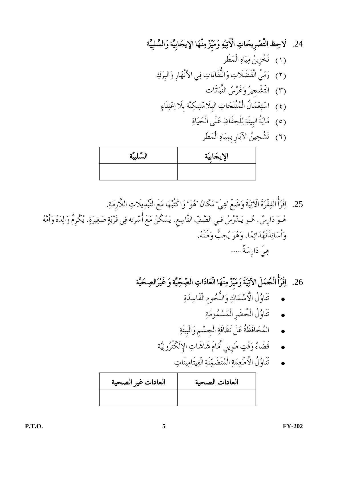 Kerala Plus One 2021 Arabic  Question Papers (Annual) - Page 5