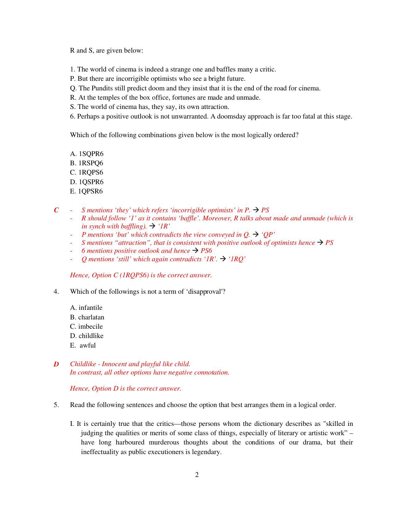 XAT 2015 Set A  Question Papers - Page 3