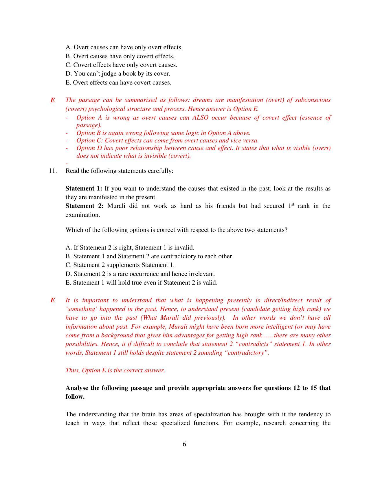 XAT 2015 Set A  Question Papers - Page 7