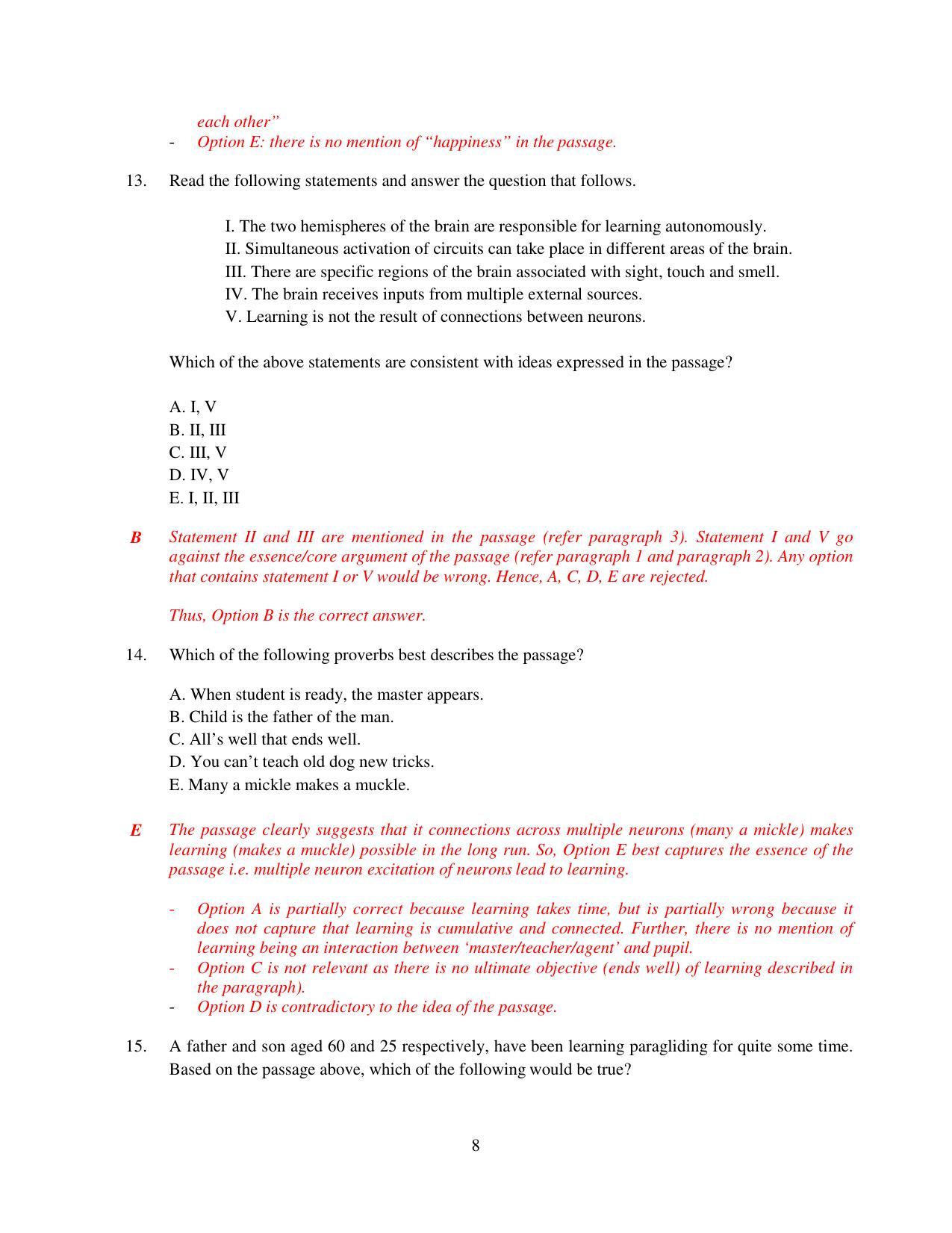 XAT 2015 Set A  Question Papers - Page 9