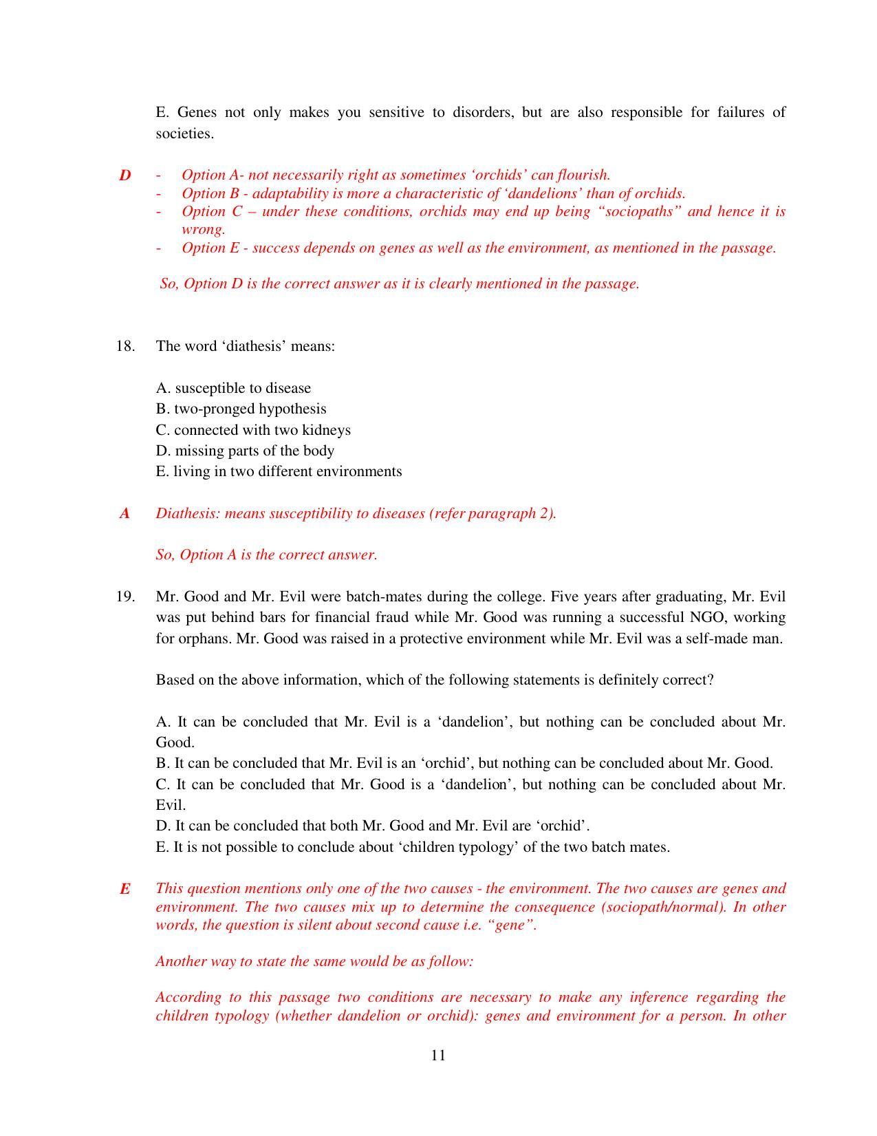 XAT 2015 Set A  Question Papers - Page 12