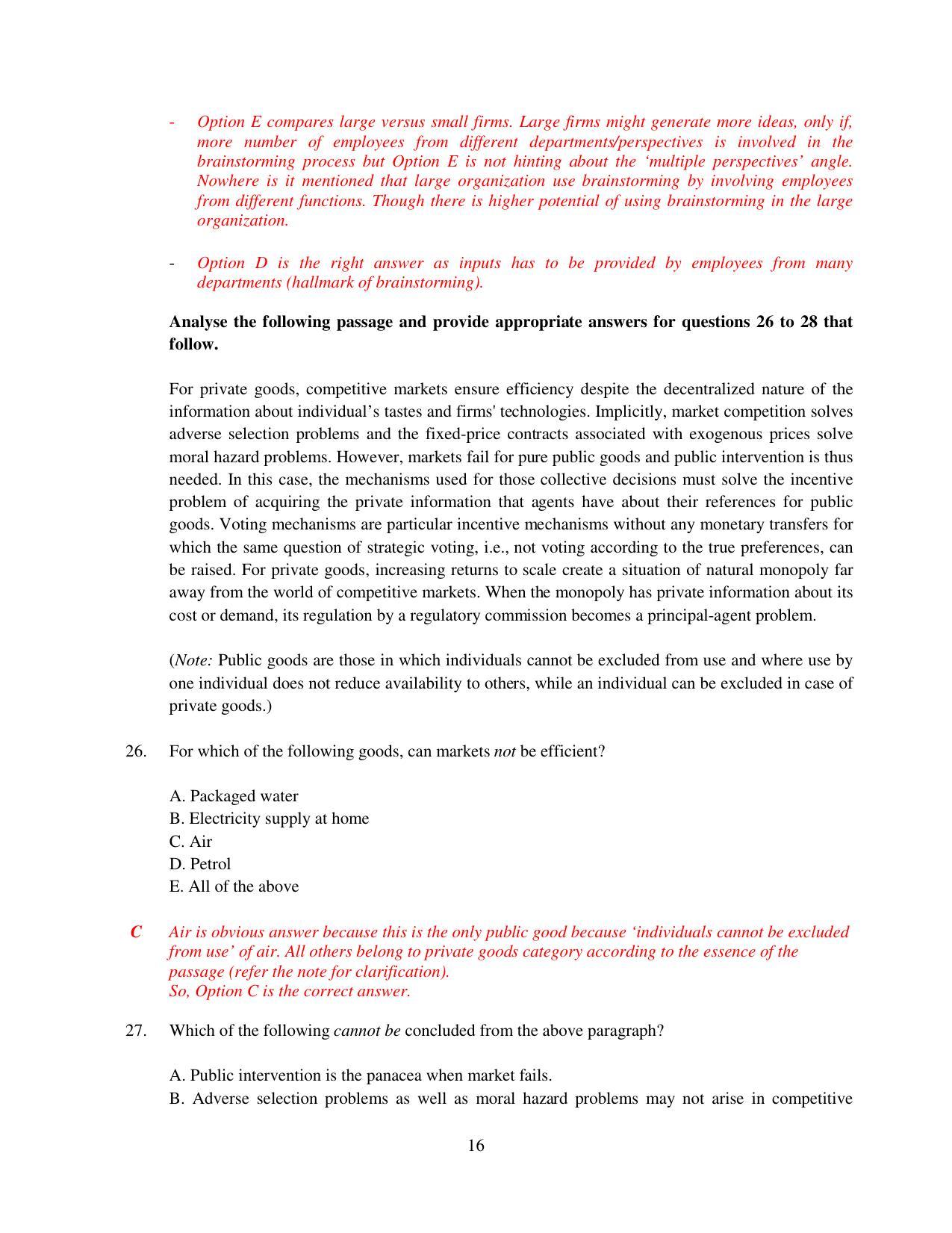 XAT 2015 Set A  Question Papers - Page 17