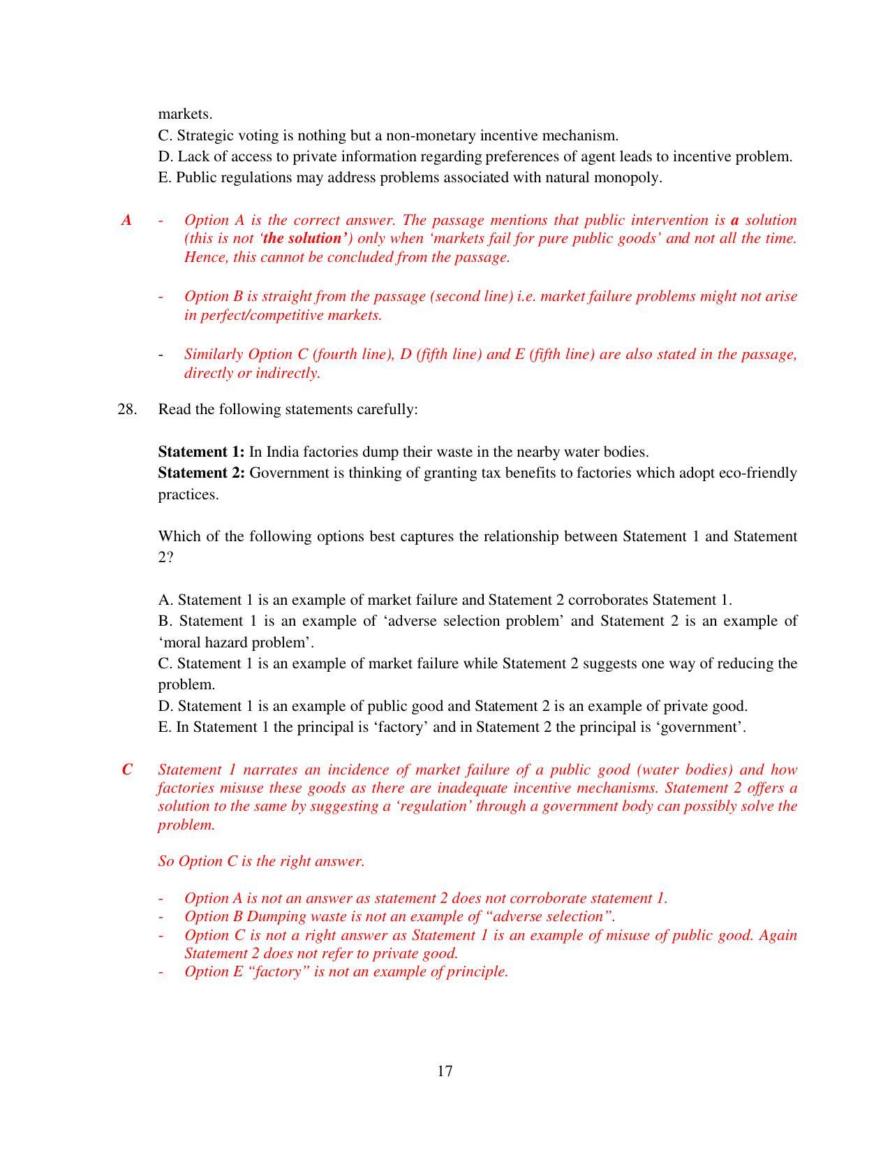 XAT 2015 Set A  Question Papers - Page 18
