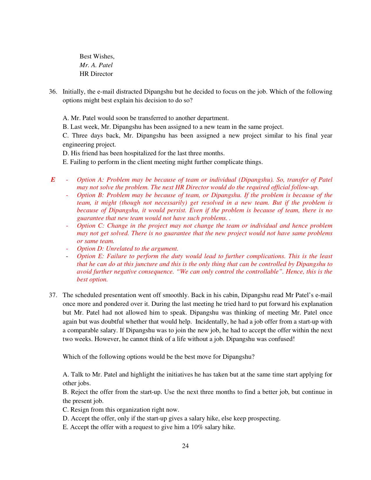 XAT 2015 Set A  Question Papers - Page 25