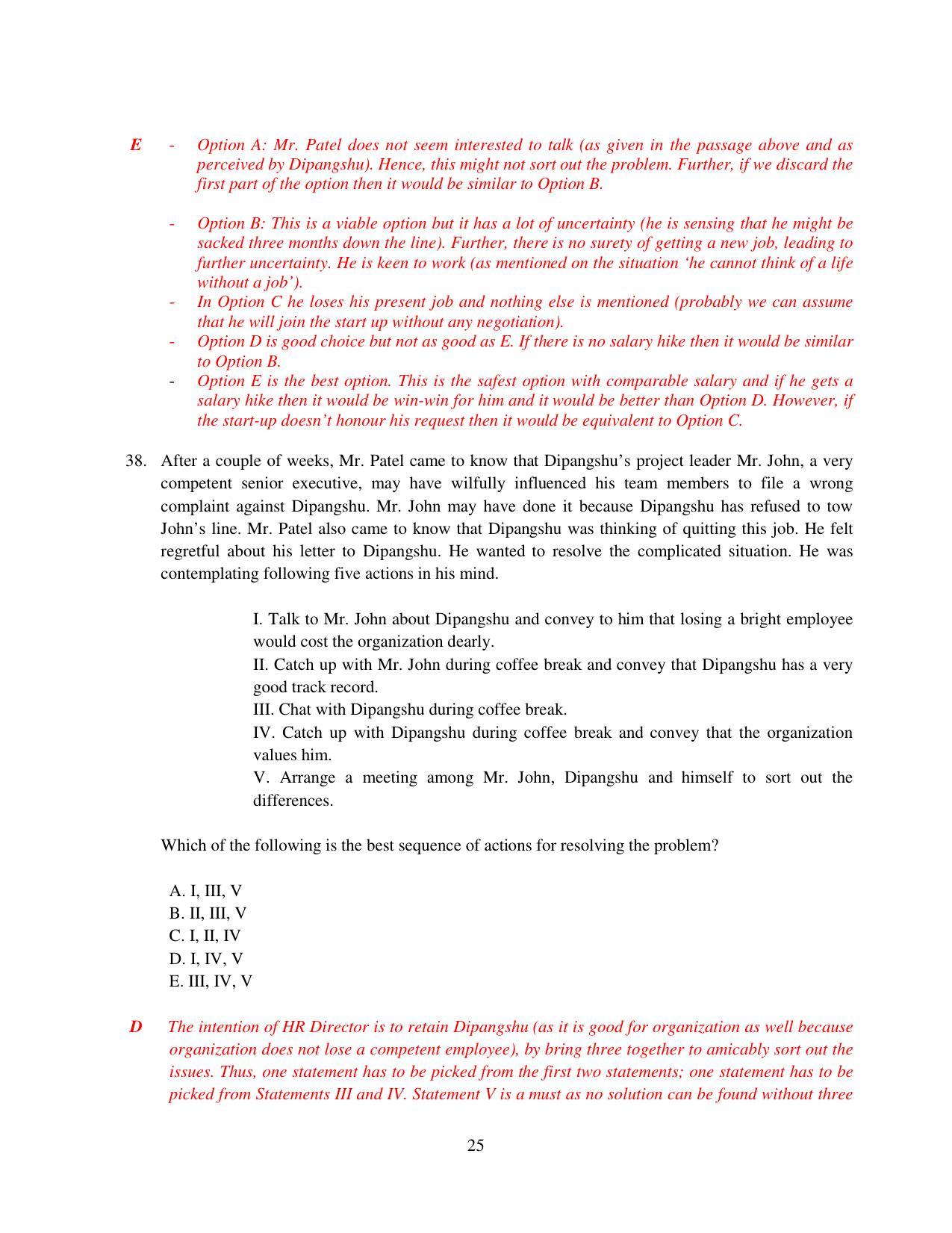 XAT 2015 Set A  Question Papers - Page 26