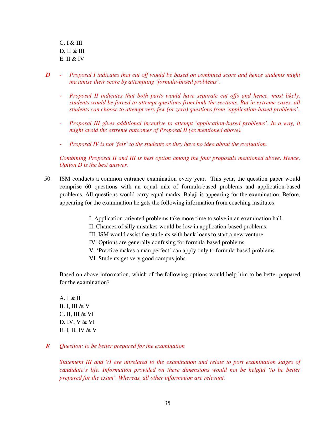 XAT 2015 Set A  Question Papers - Page 36