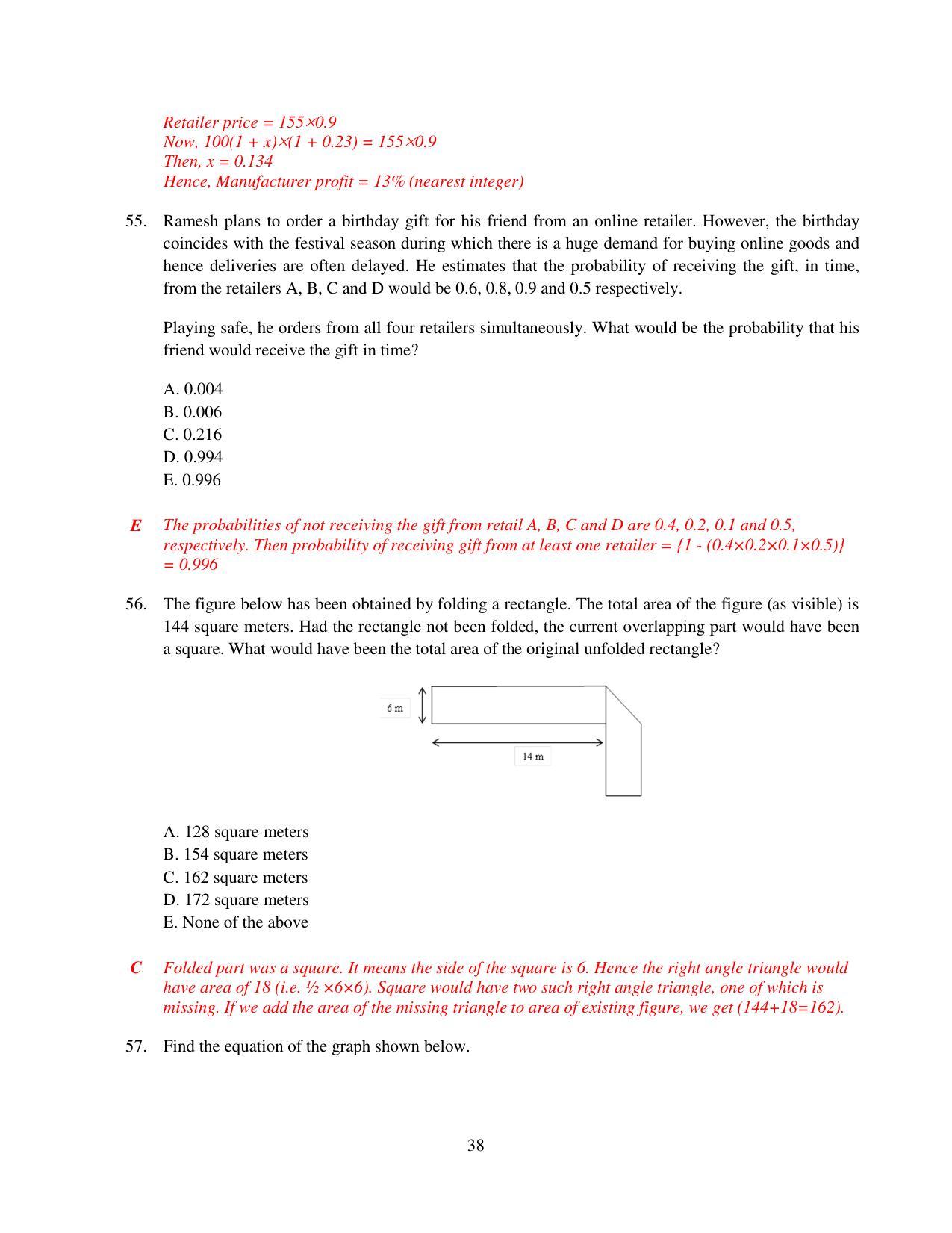 XAT 2015 Set A  Question Papers - Page 39