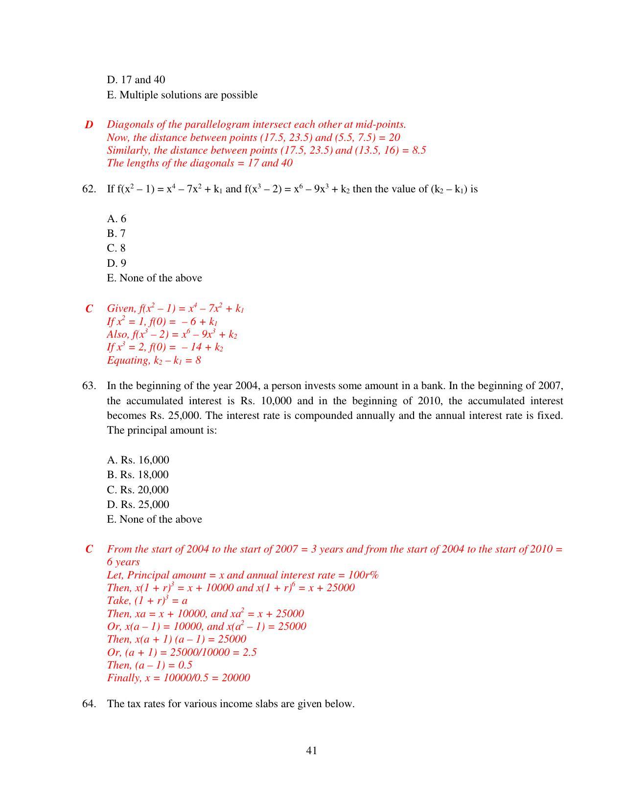 XAT 2015 Set A  Question Papers - Page 42