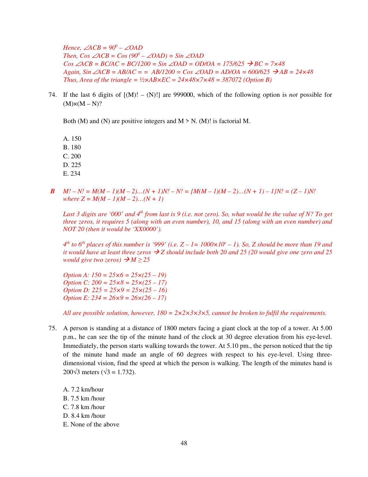 XAT 2015 Set A  Question Papers - Page 49