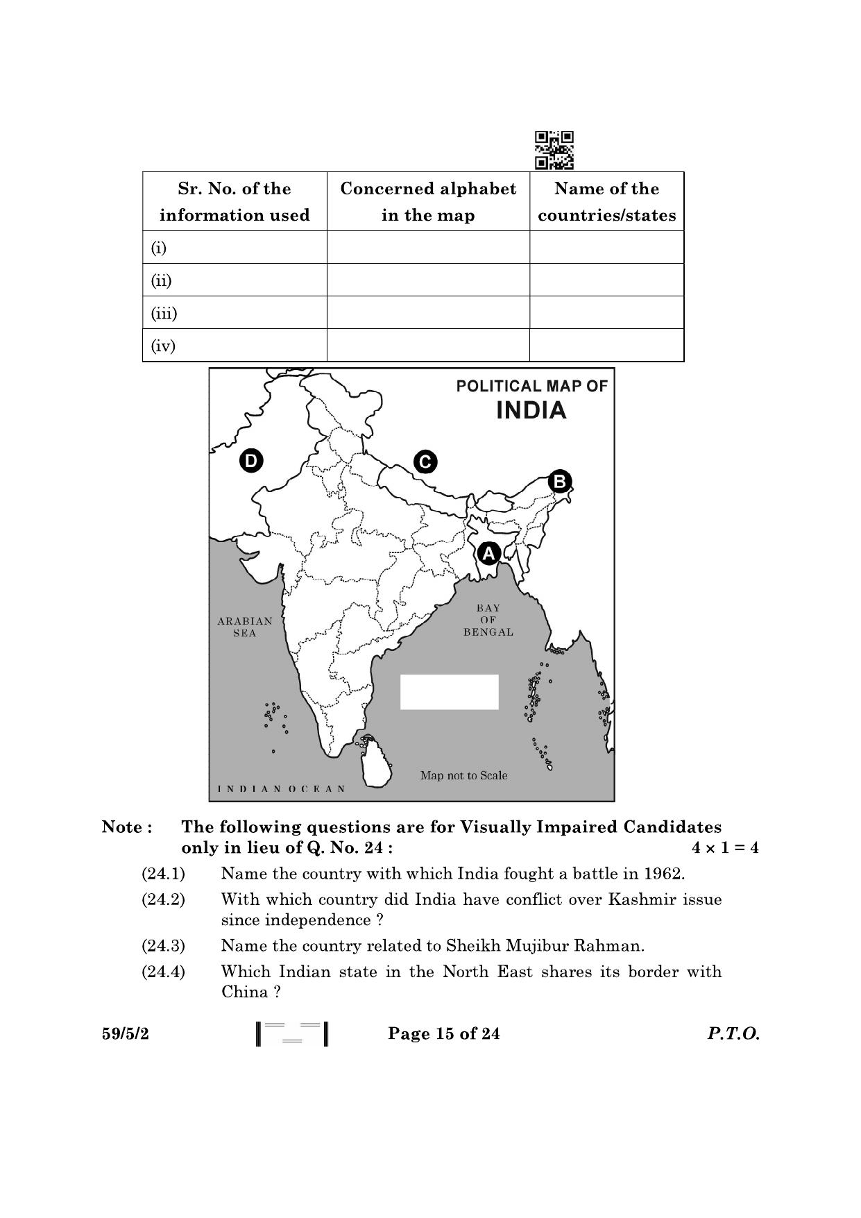 CBSE Class 12 59-5-2 Political Science 2023 Question Paper - Page 15