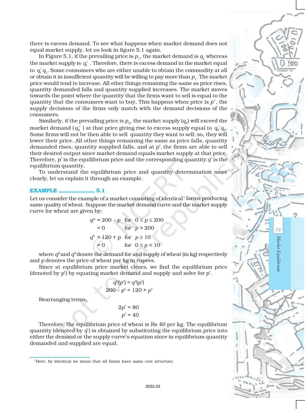 NCERT Book for Class 12 Economics (Microeconomics) Chapter 5 Market Equilibrium - Page 3