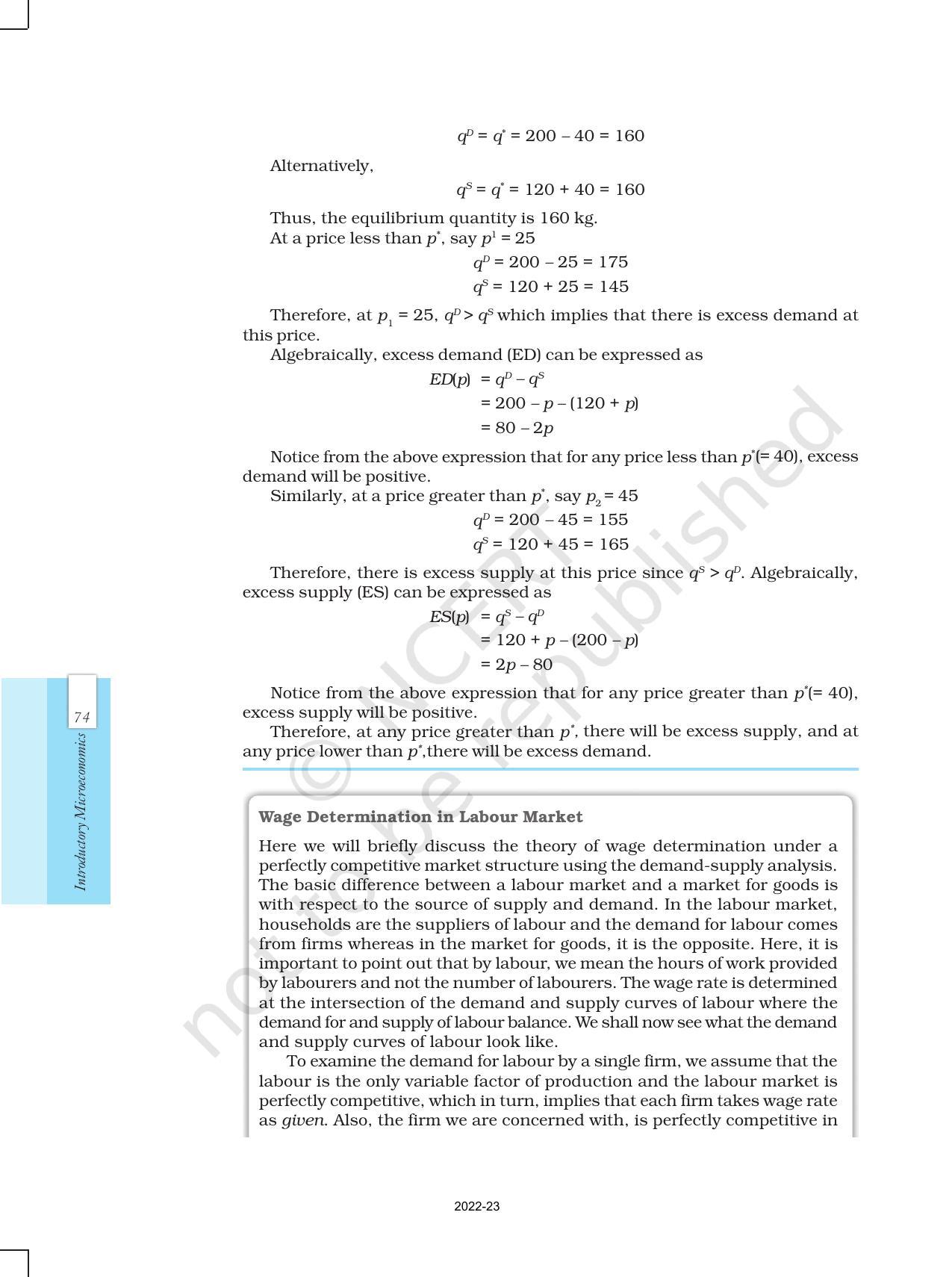 NCERT Book for Class 12 Economics (Microeconomics) Chapter 5 Market Equilibrium - Page 4
