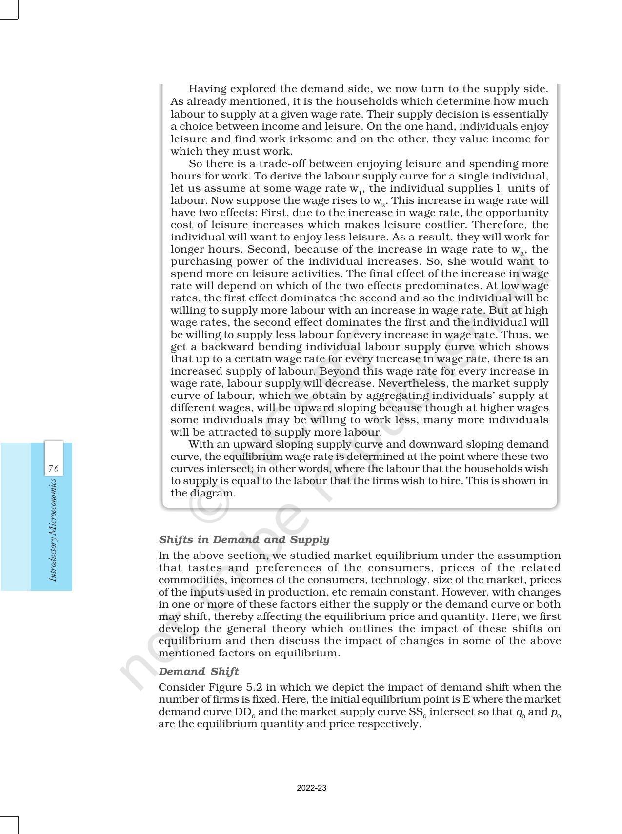 NCERT Book for Class 12 Economics (Microeconomics) Chapter 5 Market Equilibrium - Page 6