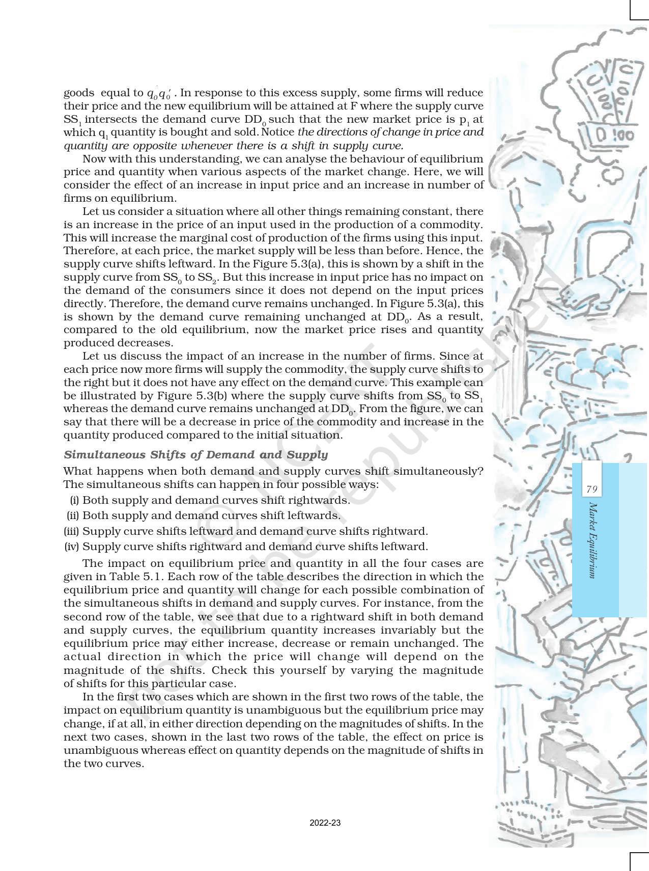 NCERT Book for Class 12 Economics (Microeconomics) Chapter 5 Market Equilibrium - Page 9