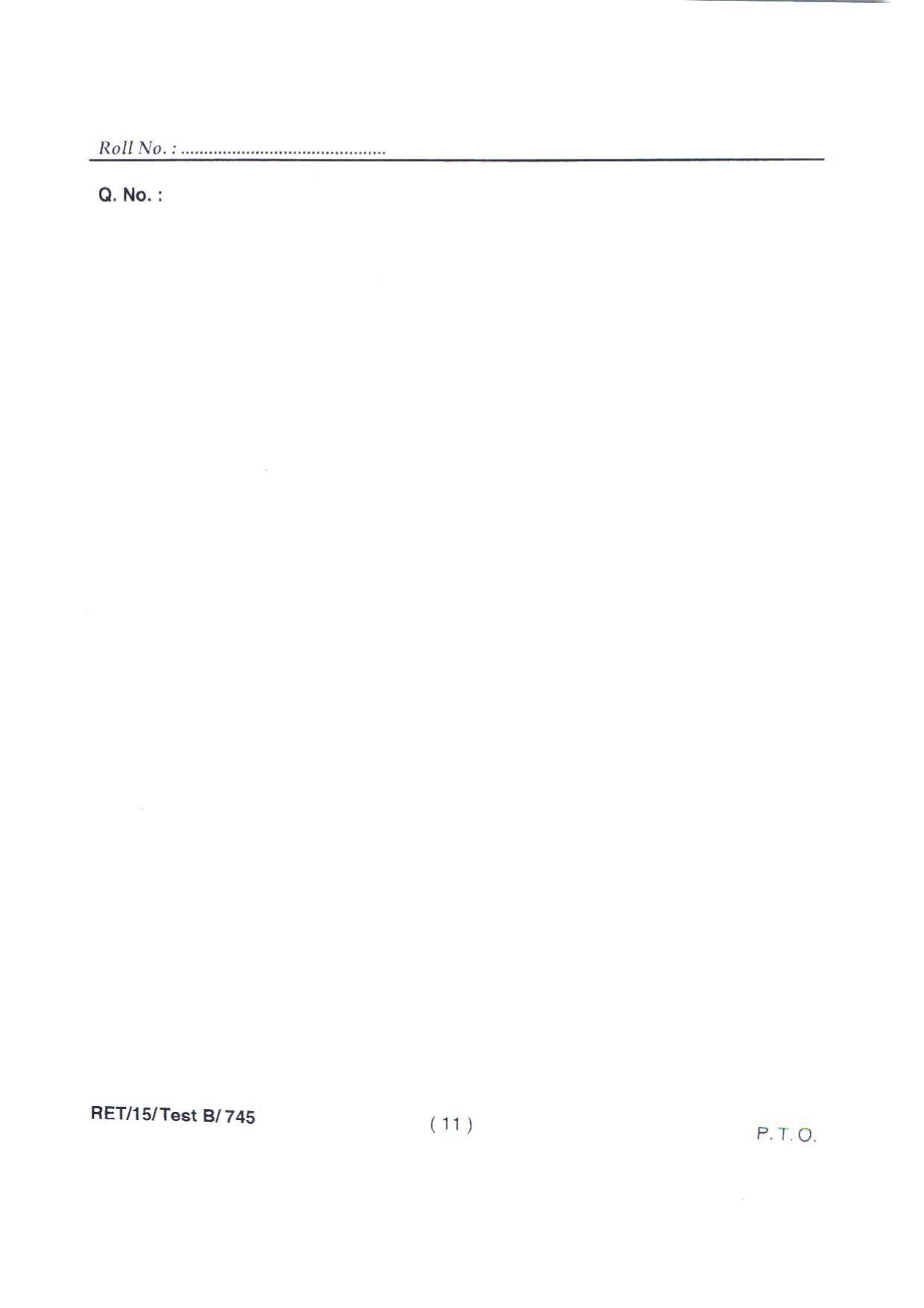 BHU RET AG. ENGG. (AG STATISTICS) 2015 Question Paper - Page 13