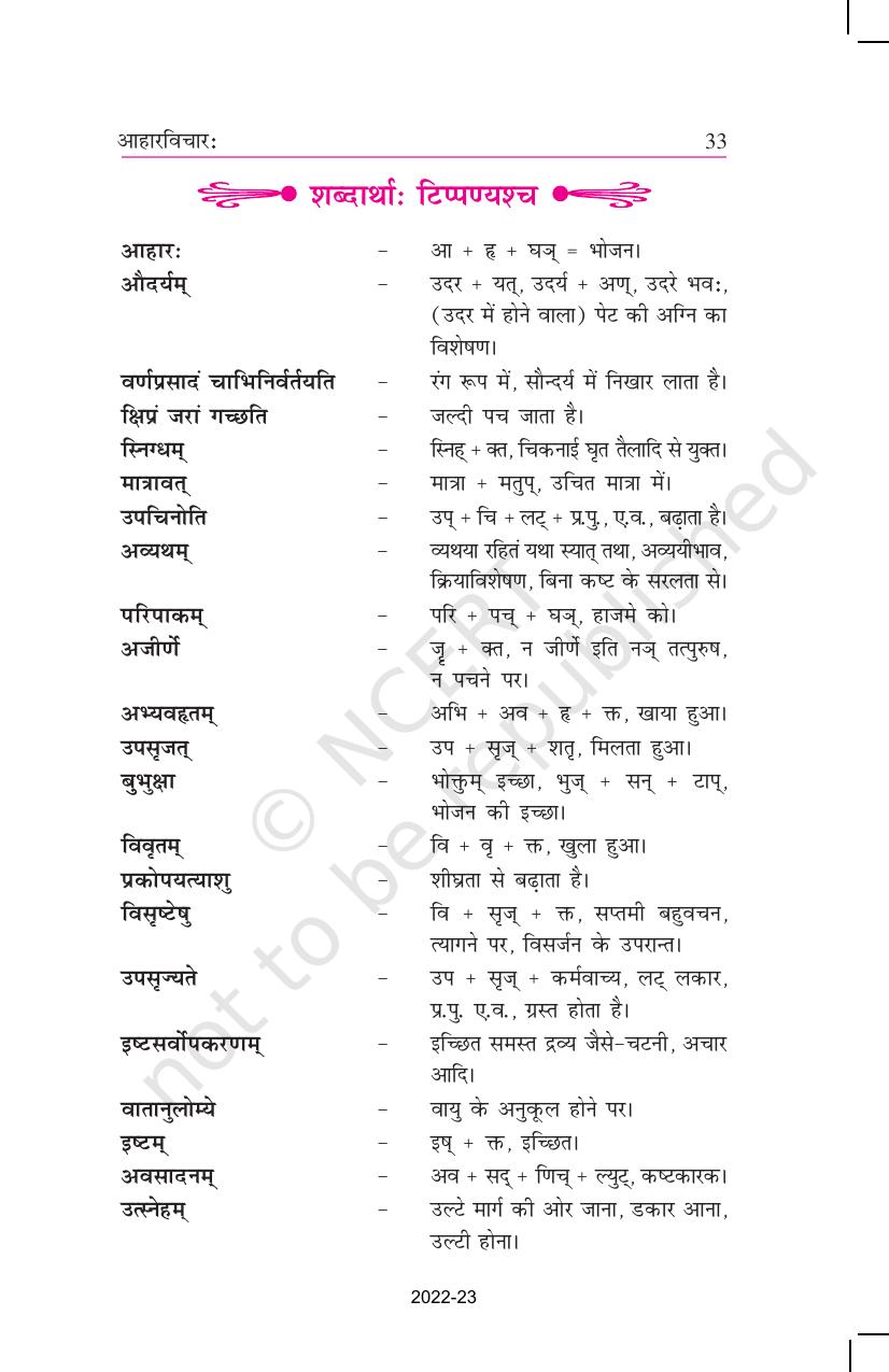 NCERT Book for Class 11 Sanskrit Shashwati Chapter 6 आहारविचारः - Page 3