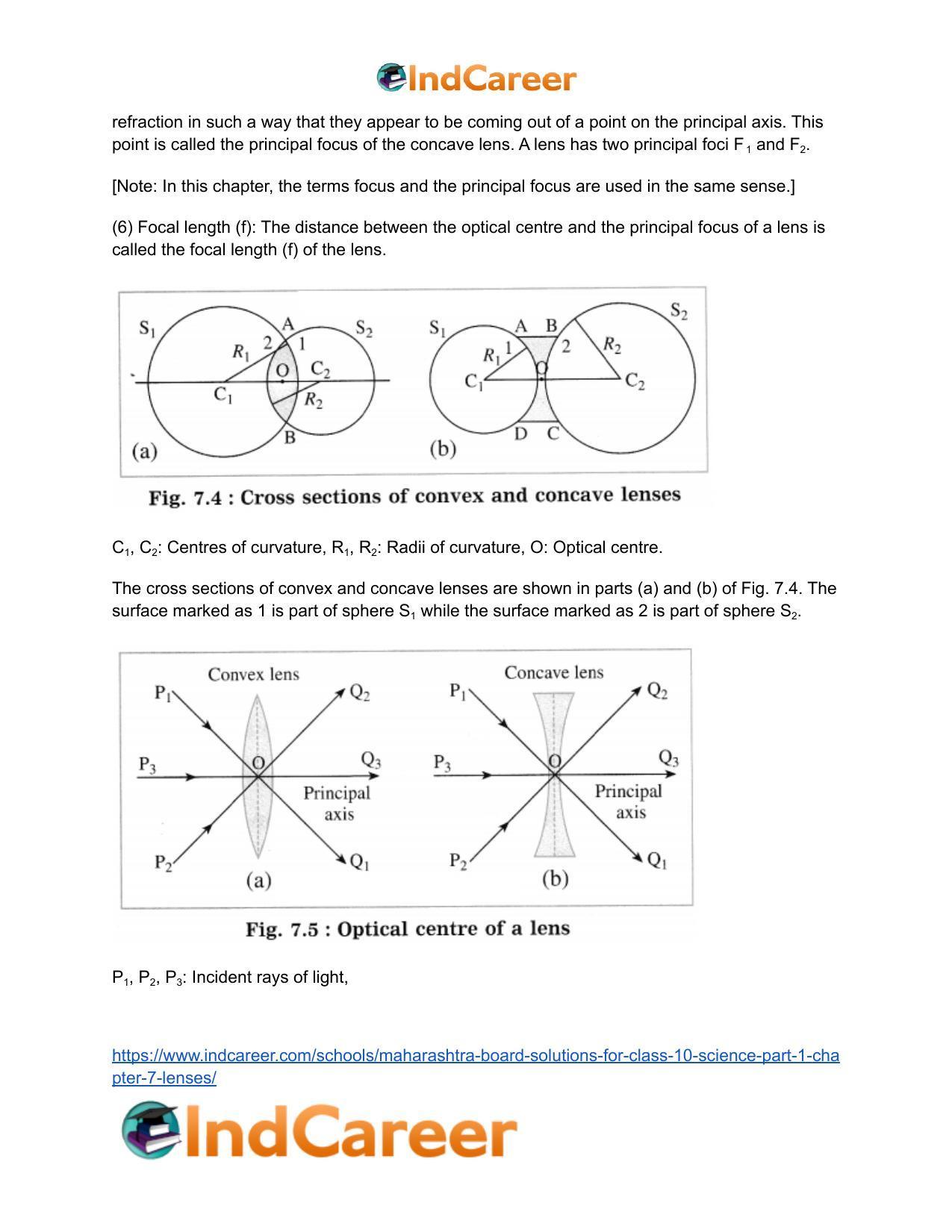 Maharashtra Board Solutions for Class 10- Science (Part 1): Chapter 7- Lenses - Page 6
