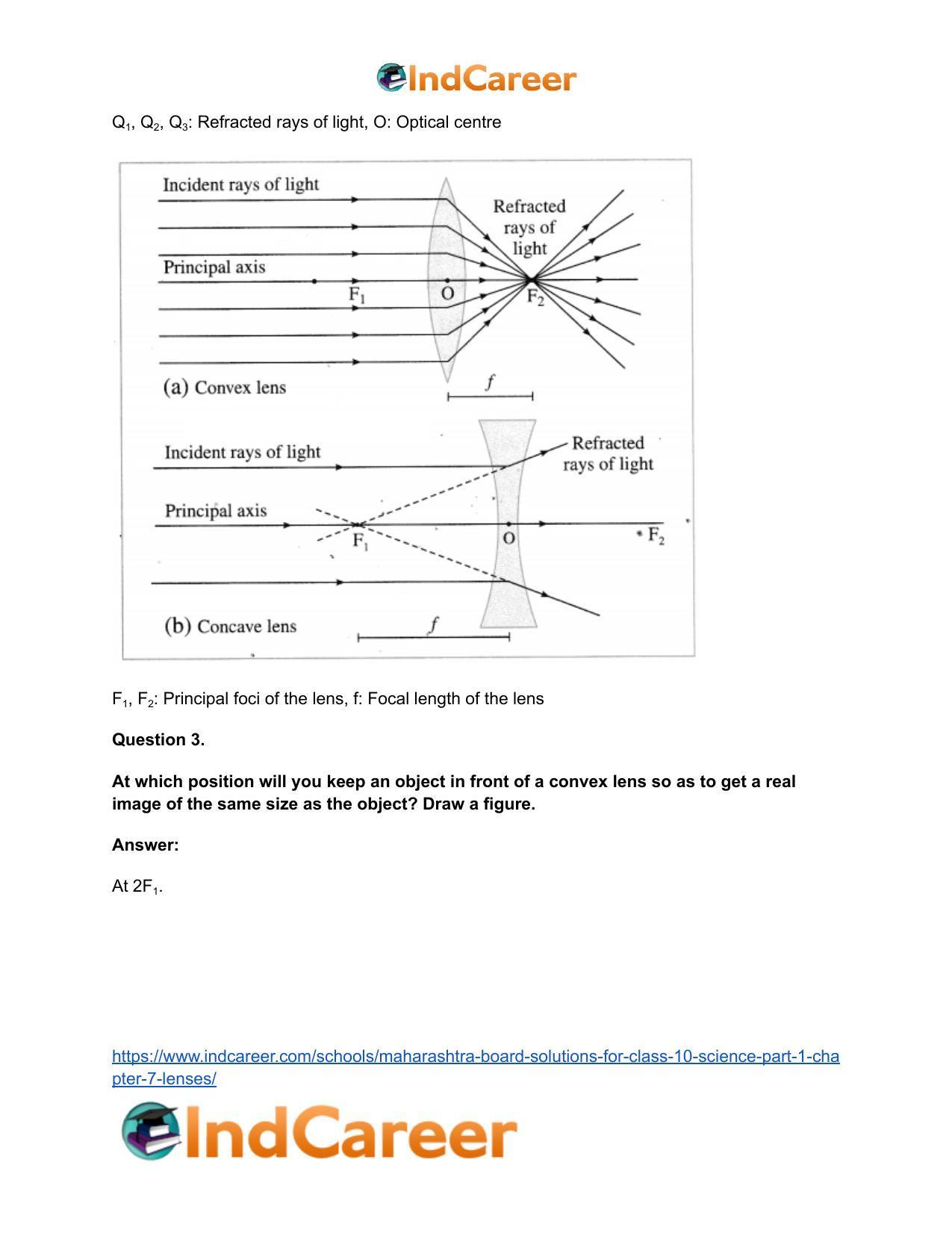 Maharashtra Board Solutions for Class 10- Science (Part 1): Chapter 7- Lenses - Page 7