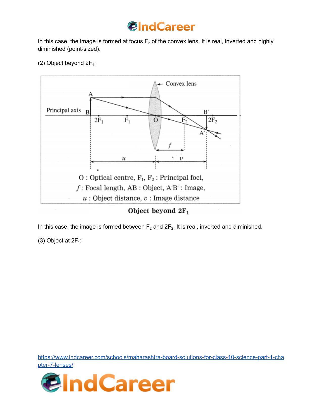 Maharashtra Board Solutions for Class 10- Science (Part 1): Chapter 7- Lenses - Page 50