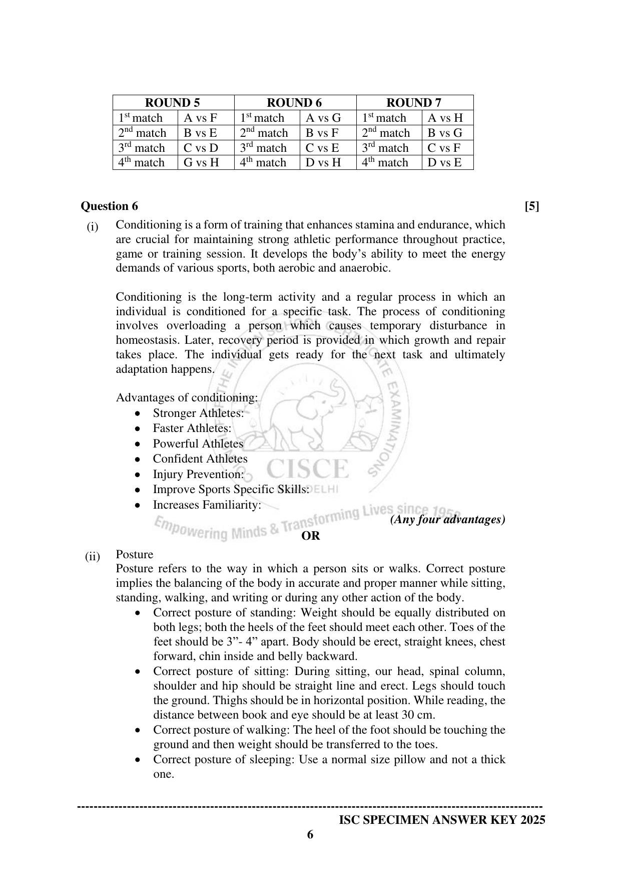 ISC Class 12 2025 PHYSICAL EDUCATION Paper-1 (SQP & AK) Specimen Paper - Page 15