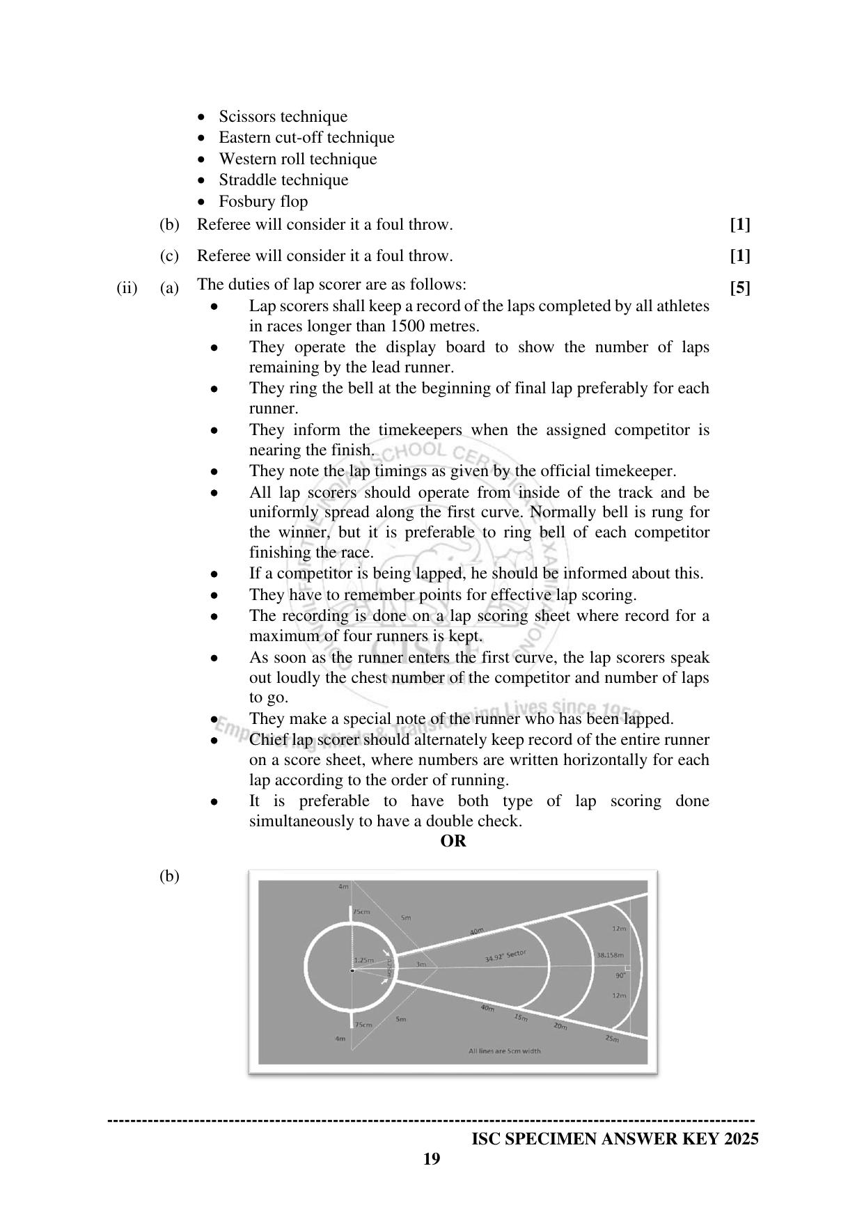 ISC Class 12 2025 PHYSICAL EDUCATION Paper-1 (SQP & AK) Specimen Paper - Page 28