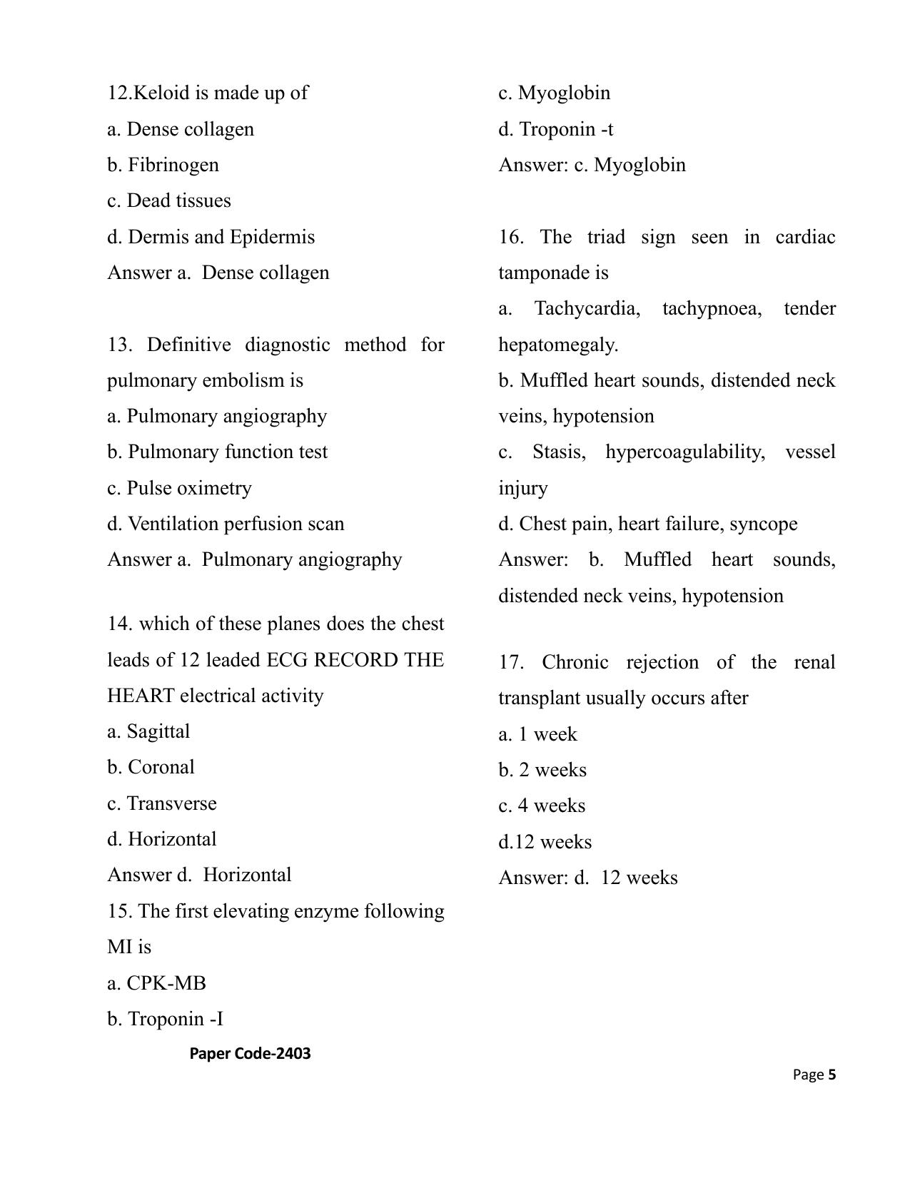 HP M.Sc. Nursing 2024 Question Paper Answer Key - Page 5