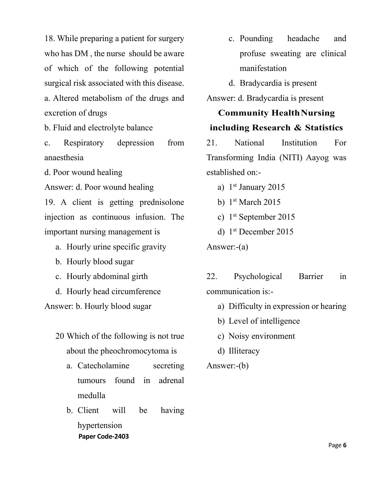 HP M.Sc. Nursing 2024 Question Paper Answer Key - Page 6