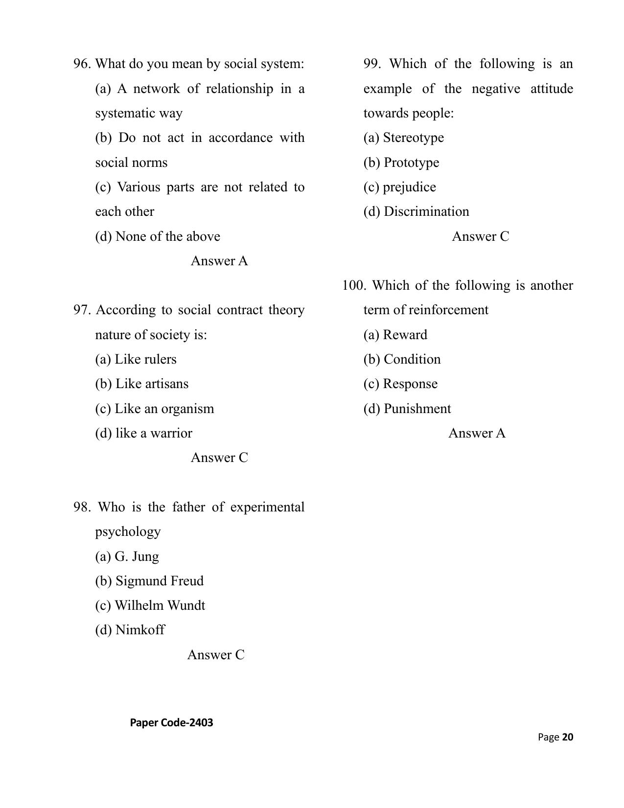 HP M.Sc. Nursing 2024 Question Paper Answer Key - Page 20